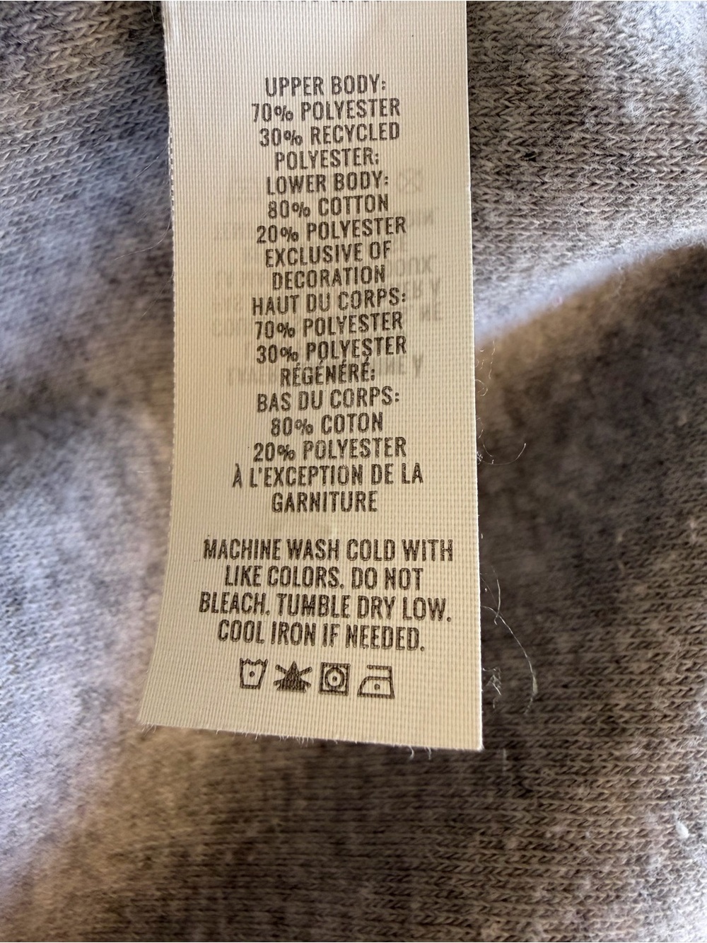 Aerie Hometown Holiday Quarter Zip Sherpa Fleece Sweatshirt Gray White Large - Picture 9 of 9